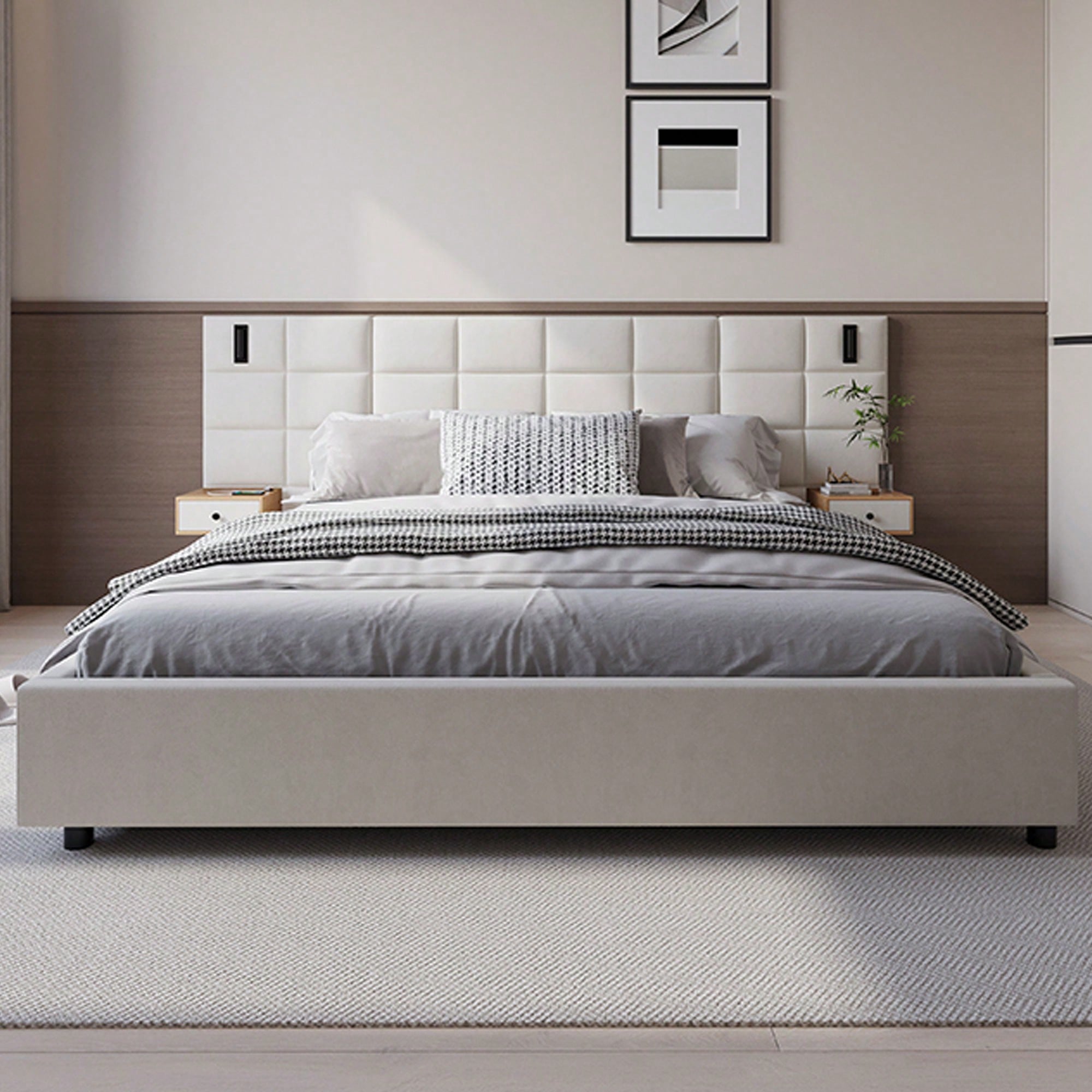 King Size Storage Bed Frame With Hydraulic Lift